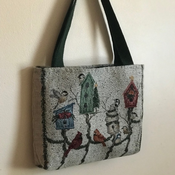 Vintage Christmas 🎄 bird handbag 👜 - Picture 1 of 5